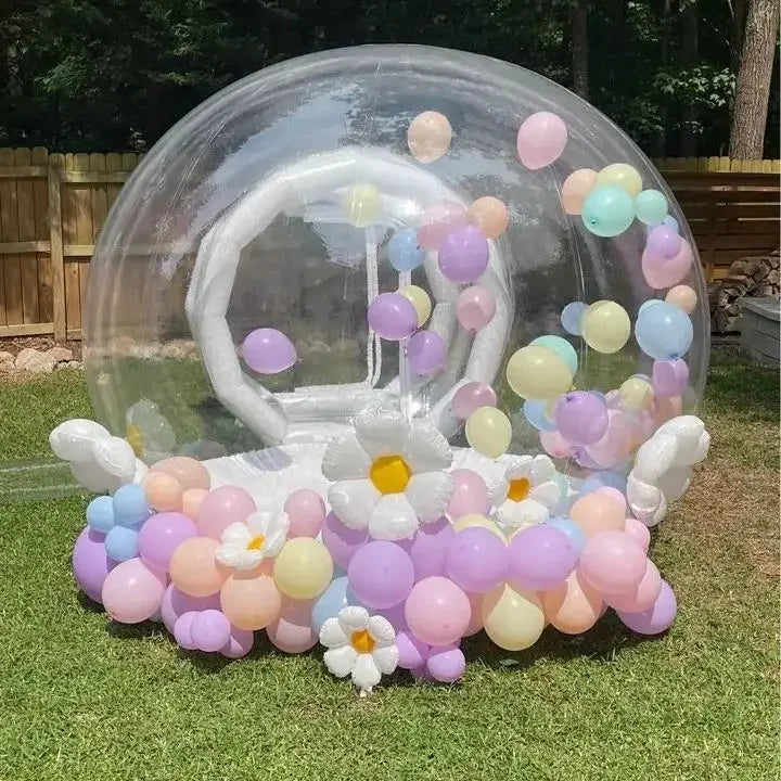 Jeu à bulles gonflable en PVC, tente avec souffleur, camping, fête d'enfants, parcs, événement, location commerciale, 10/13 pieds