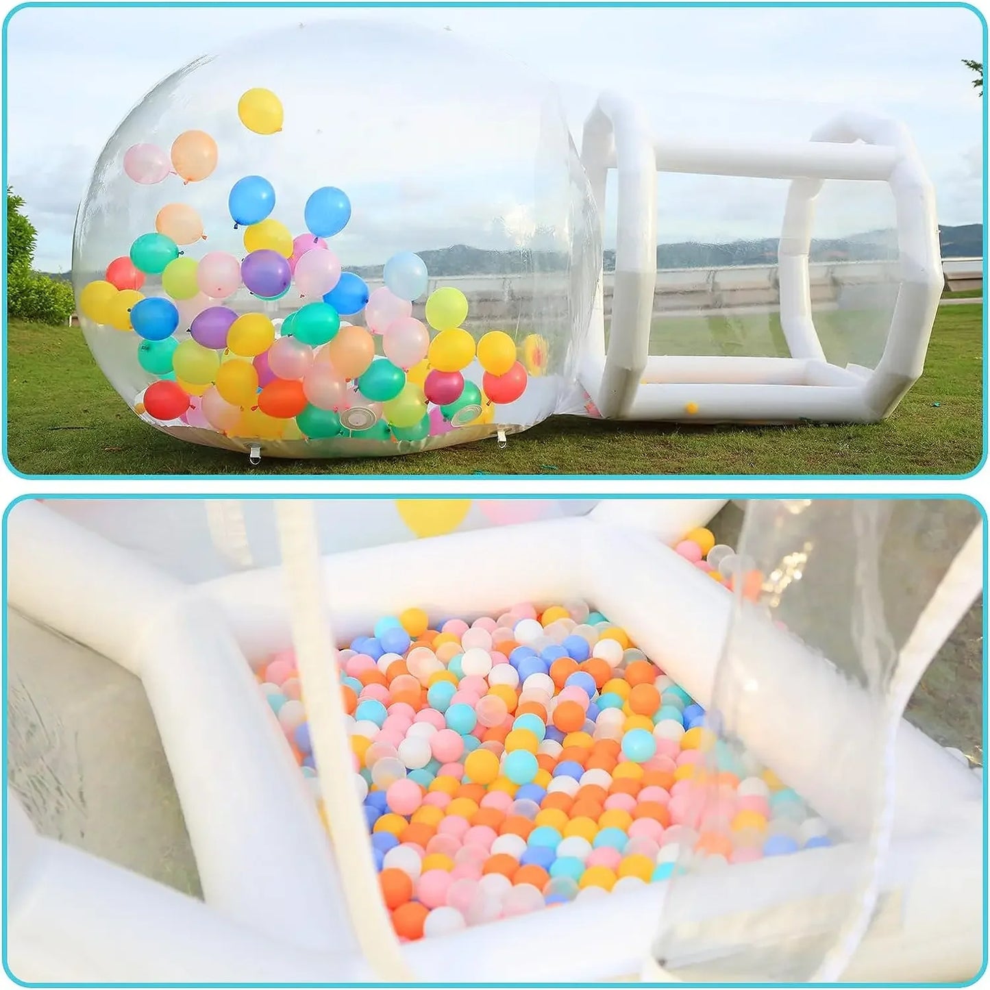 Jeu à bulles gonflable en PVC, tente avec souffleur, camping, fête d'enfants, parcs, événement, location commerciale, 10/13 pieds