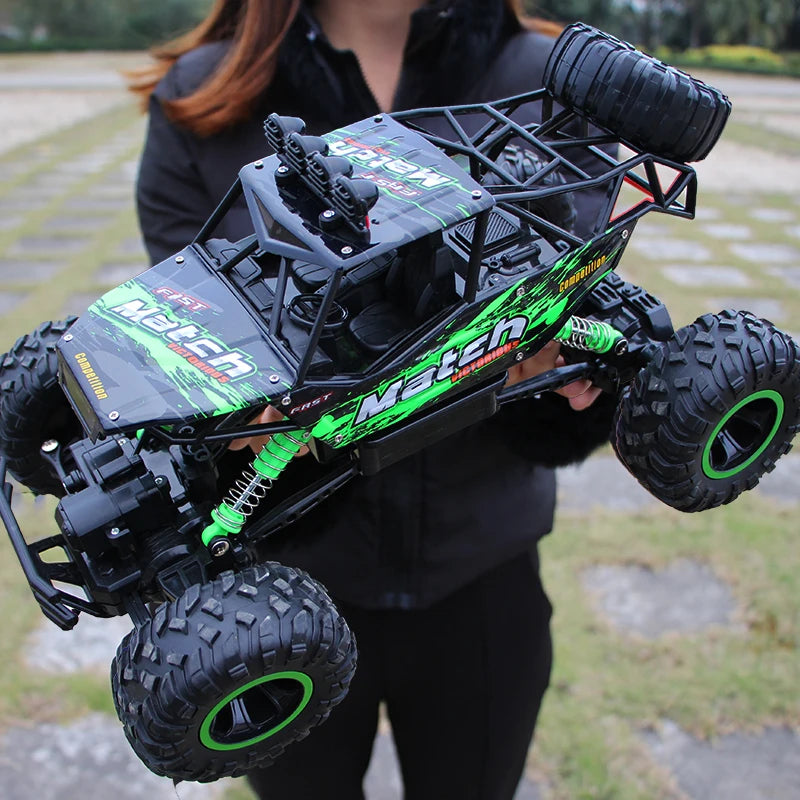 Voiture téléguidé tout terrain, grande taille NOIR et VERT