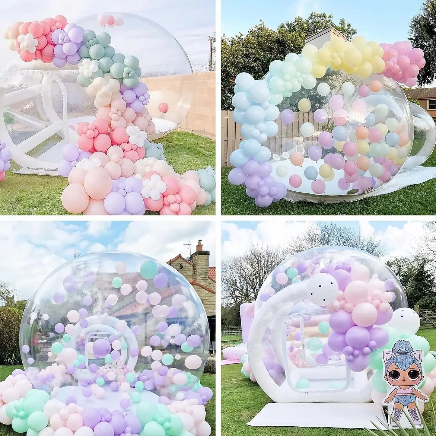 Jeu à bulles gonflable en PVC, tente avec souffleur, camping, fête d'enfants, parcs, événement, location commerciale, 10/13 pieds