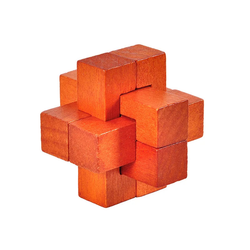 Puzzle en bois 3D, Montessori, cube