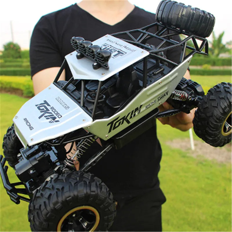 Voiture téléguidé tout terrain, grande taille GRIS