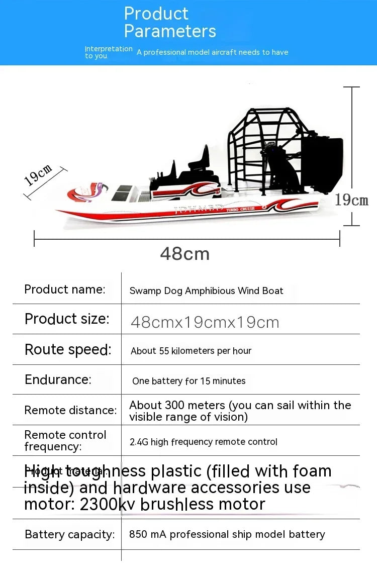 Bateau télécommandé de sauvetage pour enfant