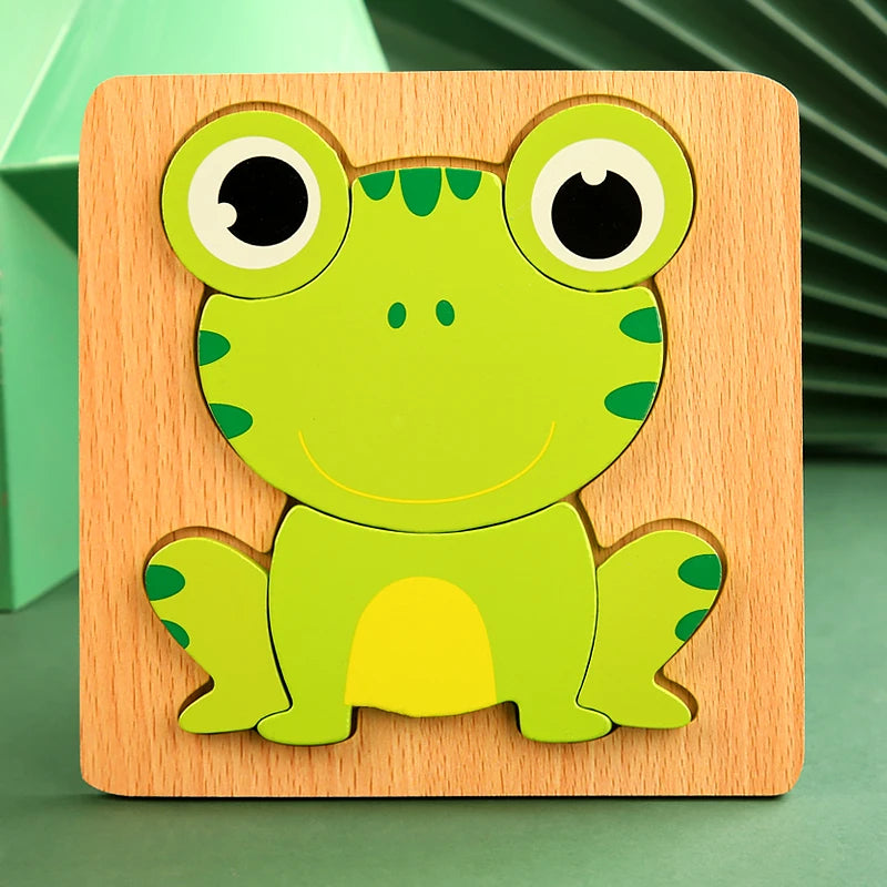 Puzzle en bois 3D Montessori