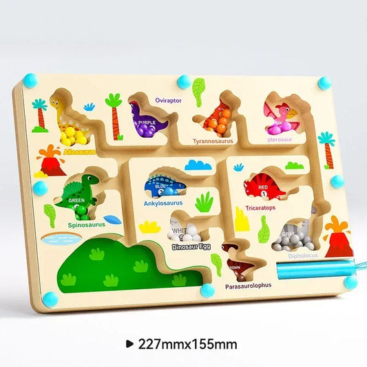 Jeux de tri magnétique Montessori DINOSAURE