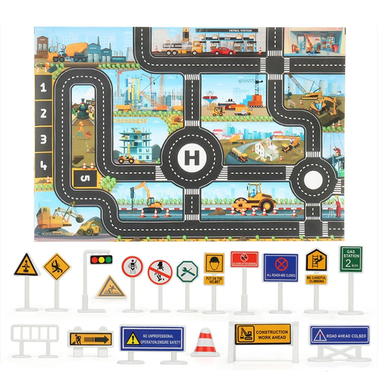 Tapis de Jeu carte routière