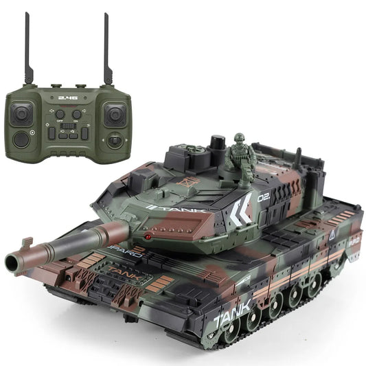 Char d'assaut télécommandé pour enfant VERT CAMO