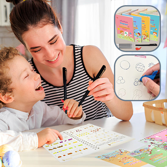 Cahier magique d'apprentissage pour enfant