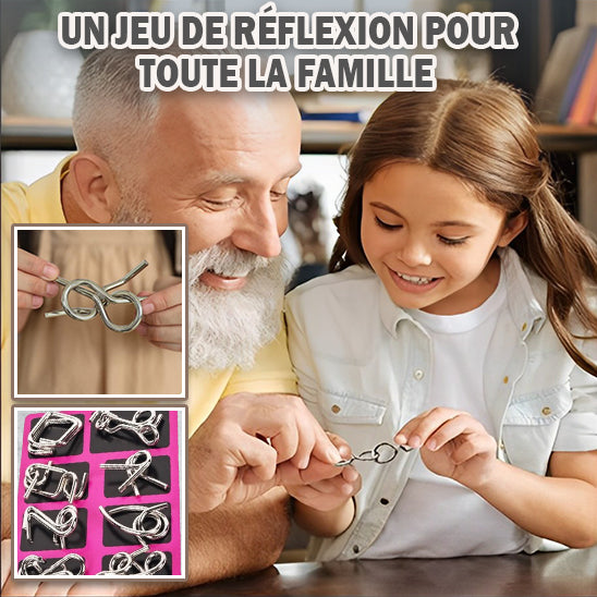 Puzzle métallique test de QI amusant pour toute la famille