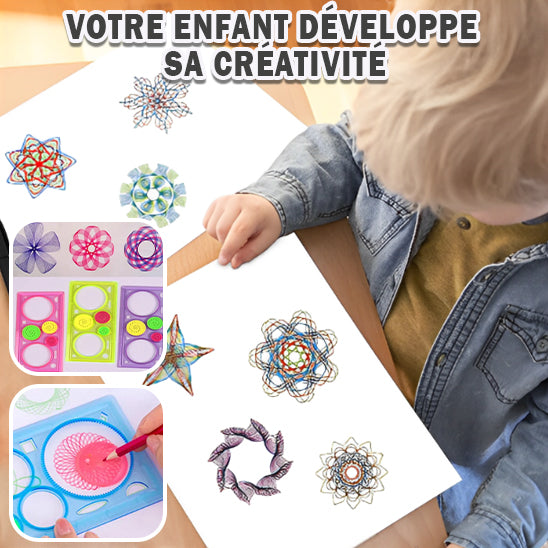 Pochoirs de dessin spirographe pour enfant