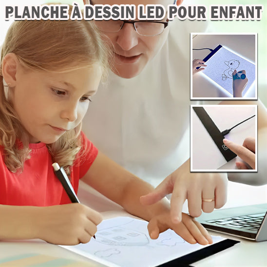 Planche de dessin LED pour enfant