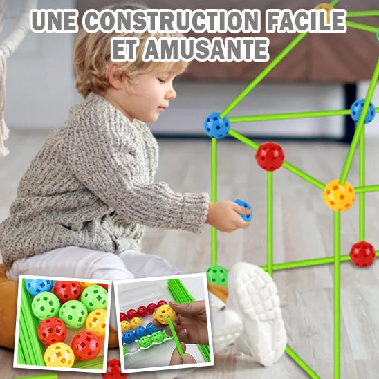 Jeu de création de cabane pour enfant