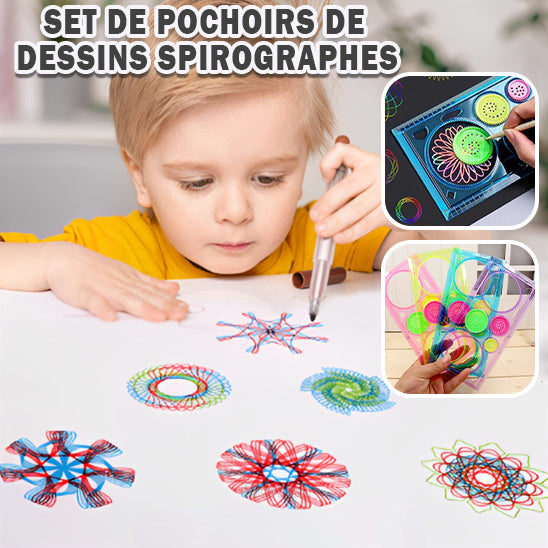 Pochoirs de dessin spirographe pour enfant