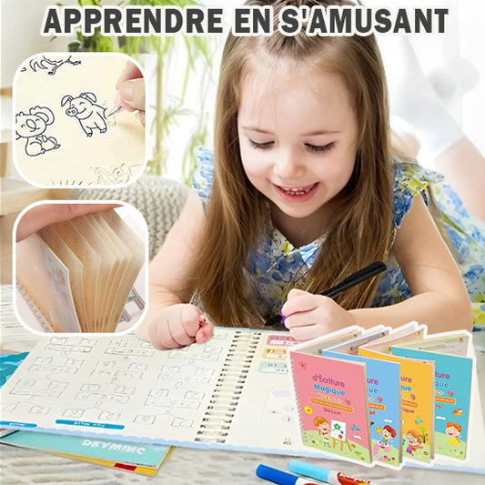 Cahier magique d'apprentissage pour enfant