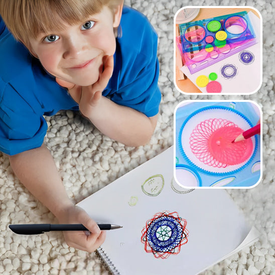 Pochoirs de dessin spirographe pour enfant