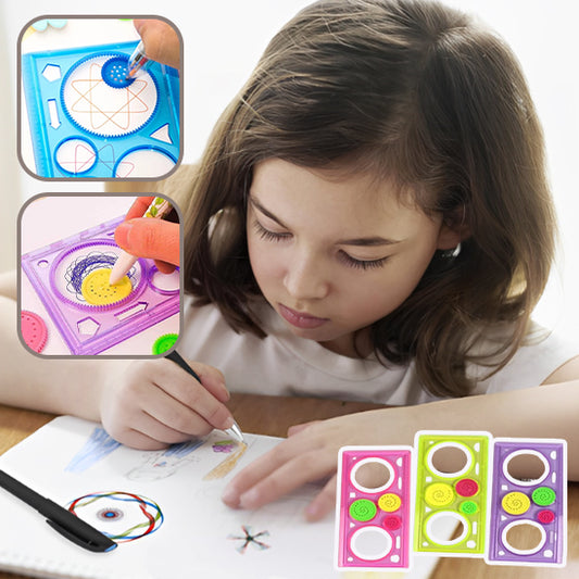 Pochoirs de dessin spirographe pour enfant