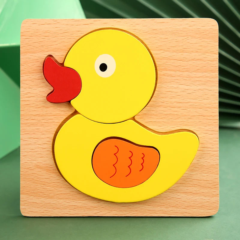 Puzzle en bois 3D Montessori